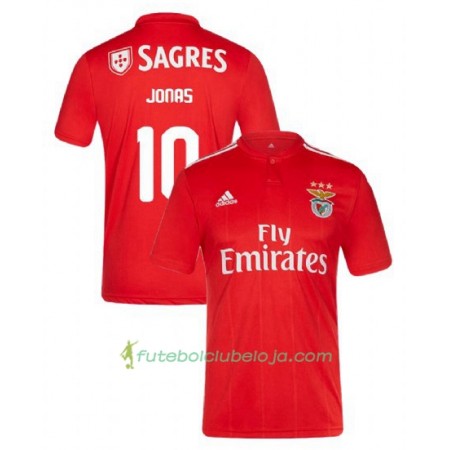 Camisola Benfica Jonas 10 Equipamento Principal 2018-2019 Manga Curta